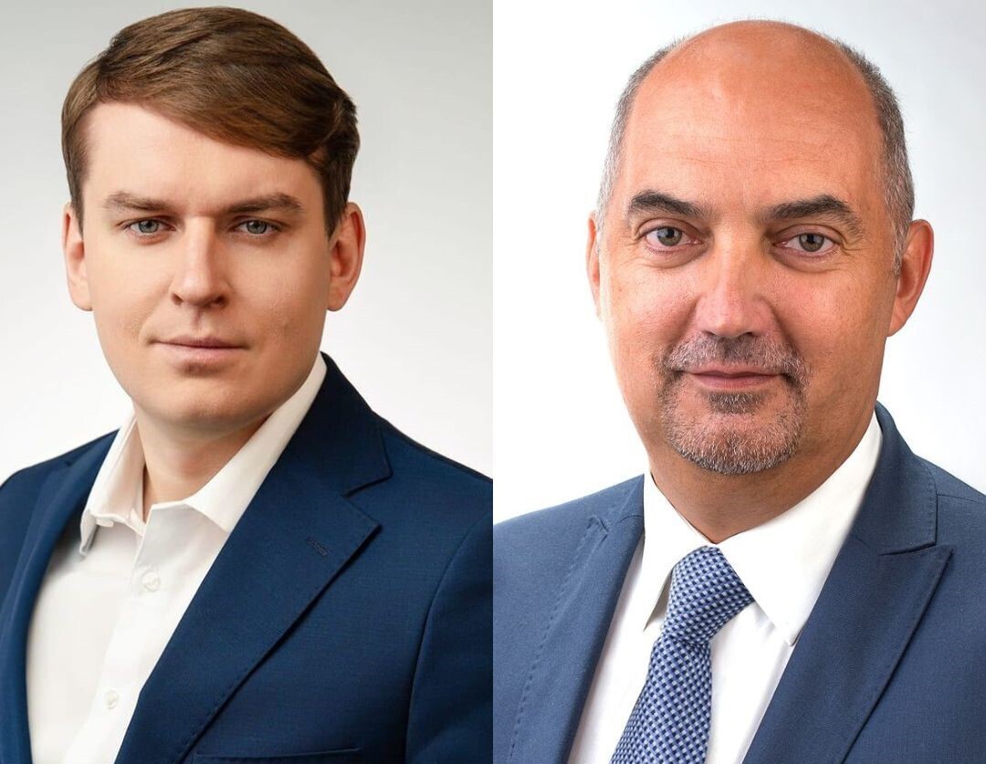 Przwodniczący Rady Michał Kirker i Prezydent Paweł Silbert